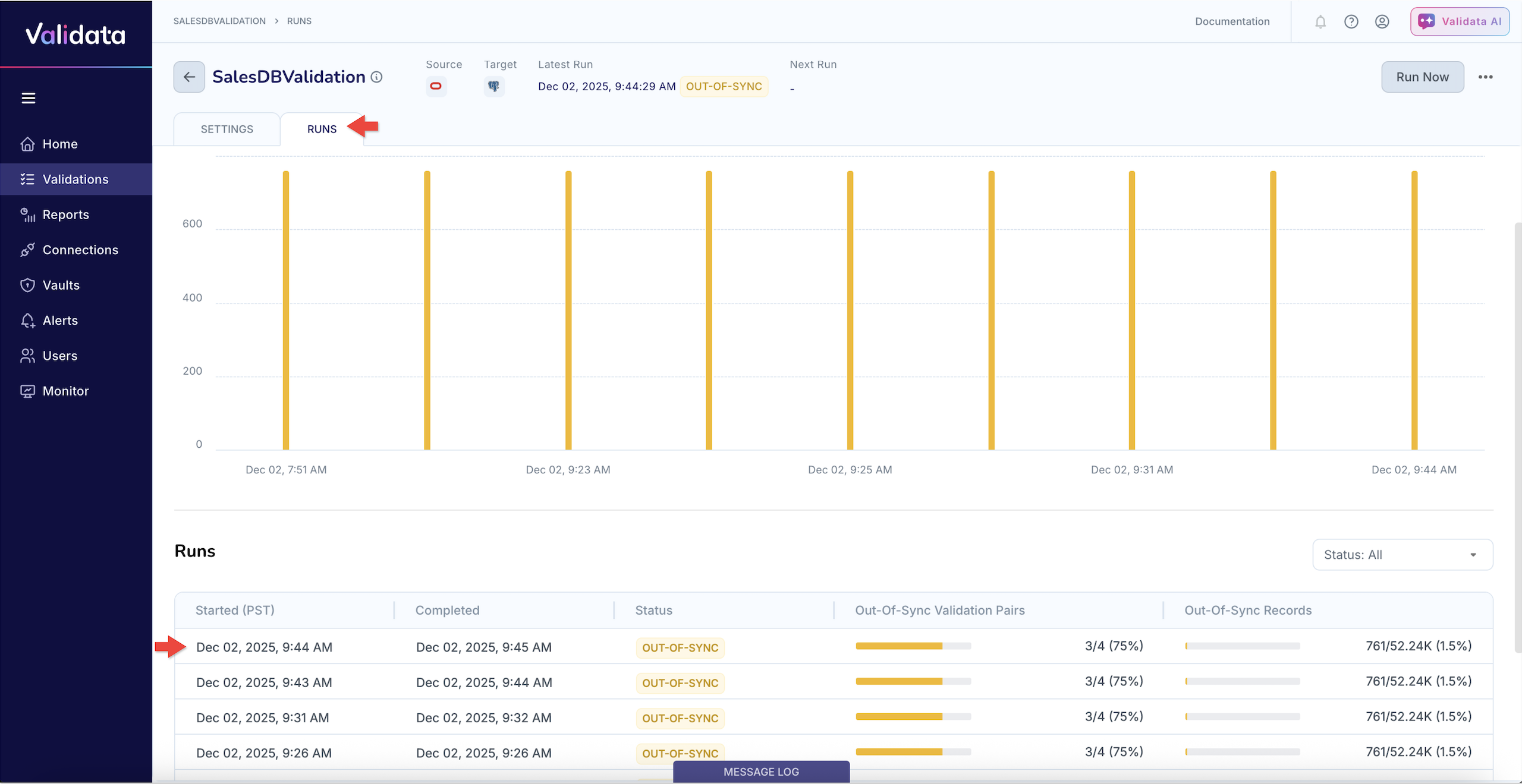 Validata_ValidationRuntime_VRunReport_FromValHome2.png