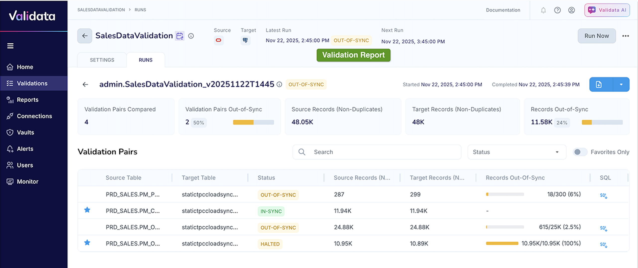 Validata_ValidationRuntime_VRunReport_Report.png