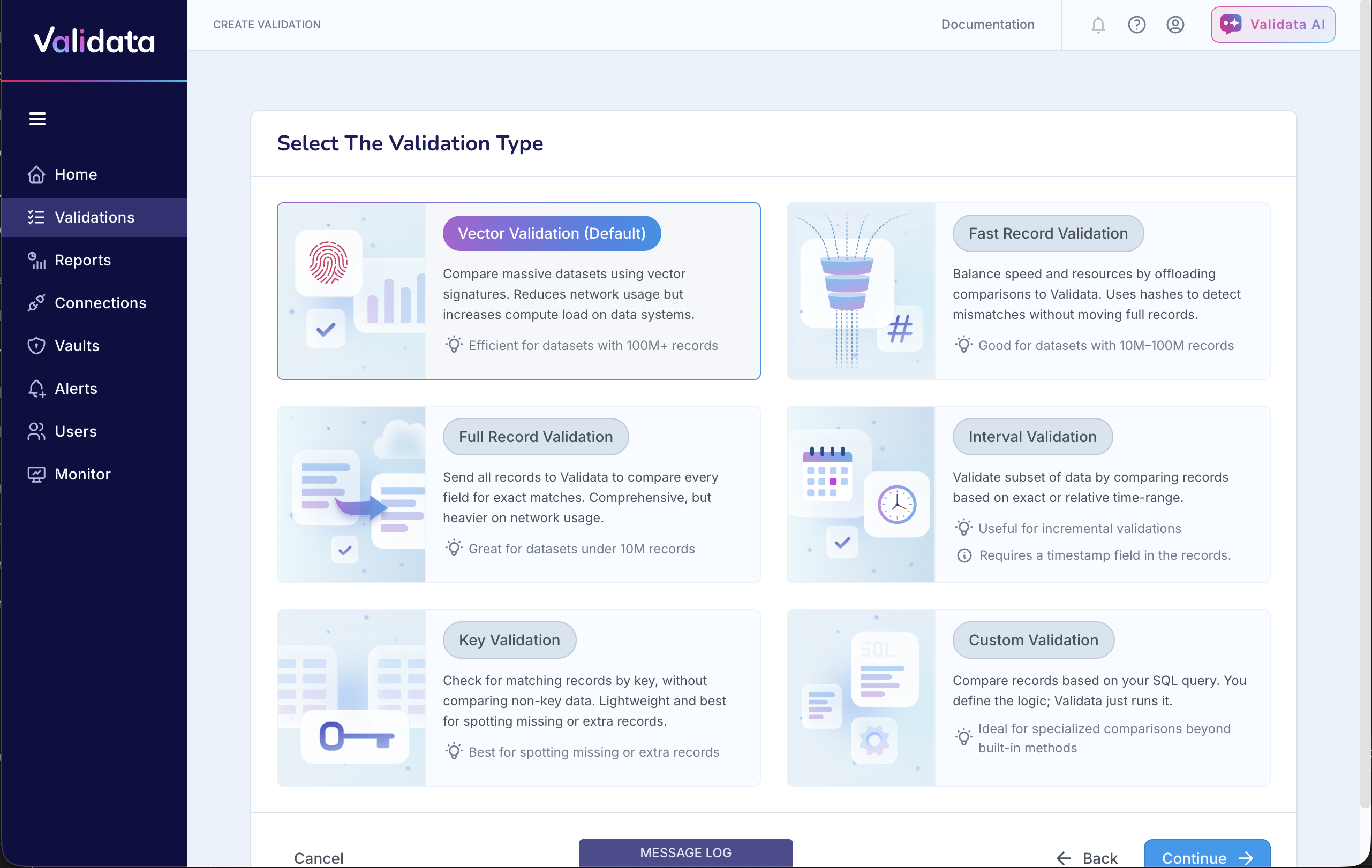 Validata_ValidationConfig_CreateNew_4Type.png