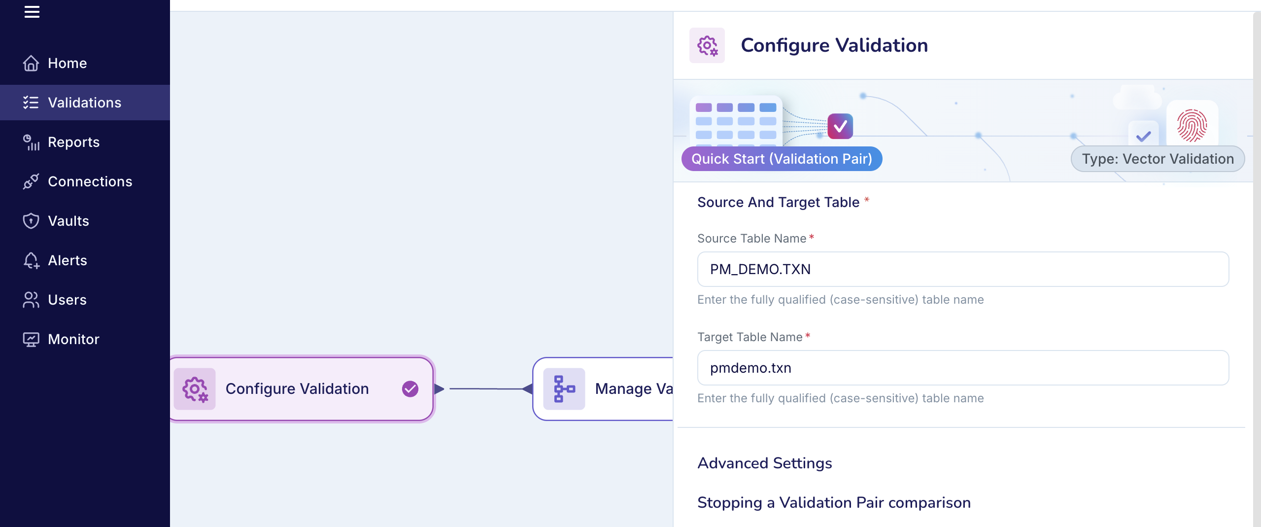 Validata_ValidationConfig_CreateNew_6ValidationPairTableSelection.png