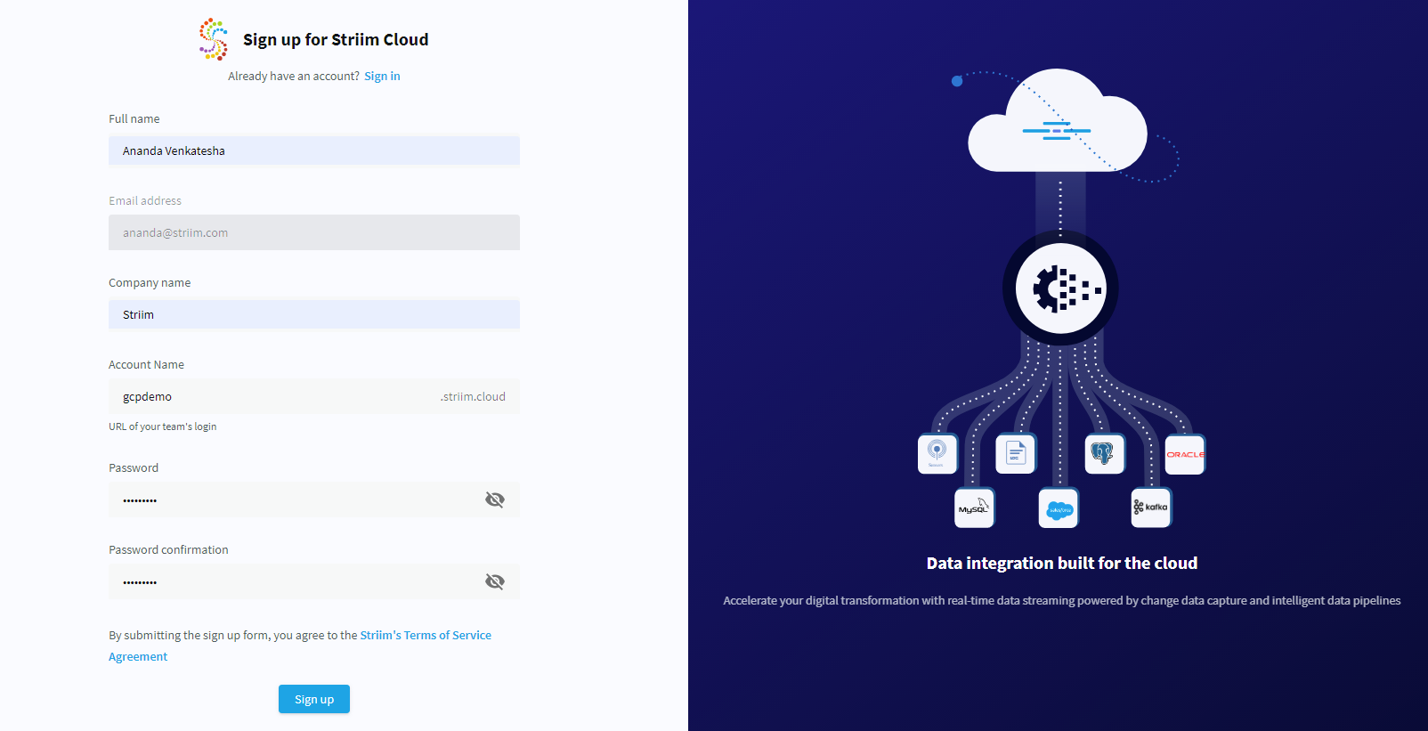 Striim Cloud